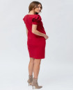 Made in Italy CAPRI Maternity Dress in Milano Stitch Strawberry